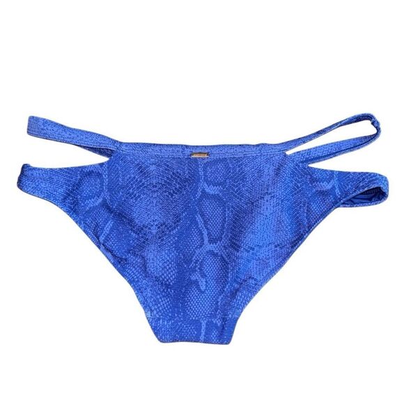 Victoria's Secret Snakeskin Purple Print Bikini Bottom - Size Large (Runs Small) - Picture 5 of 8
